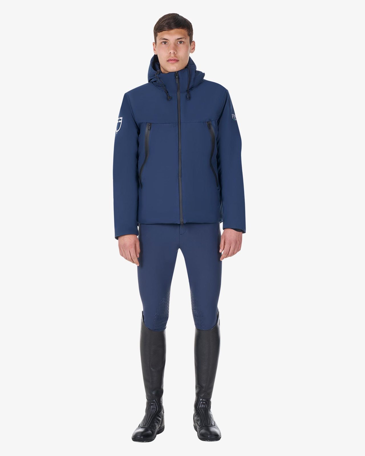Men's waterproof puffer jacket Equestro X FISE