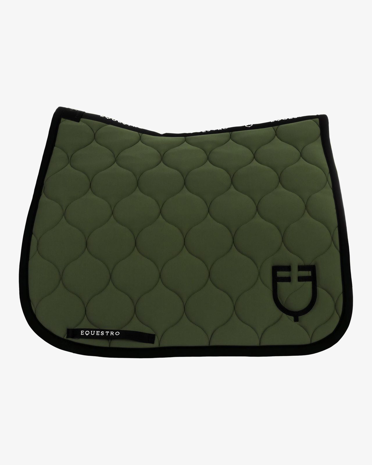 Dressage saddle pad with onion quilting
