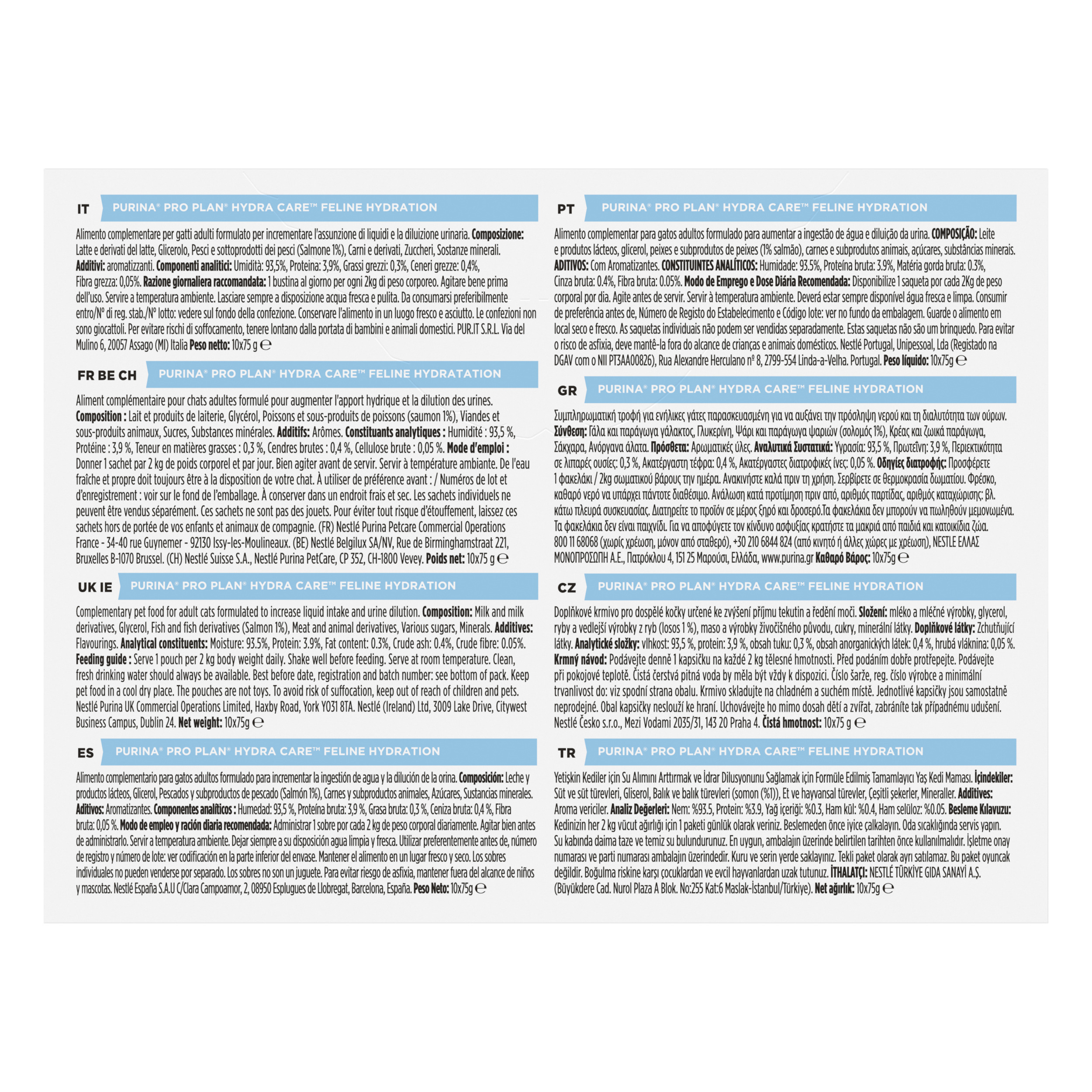 PURINA PRO PLAN® umido gatto HC Hydra Care Salmone