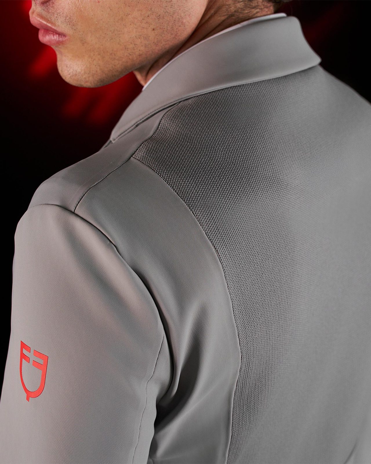 Giacca concorso uomo Equestro Ridertechnology cuciture termosaldate