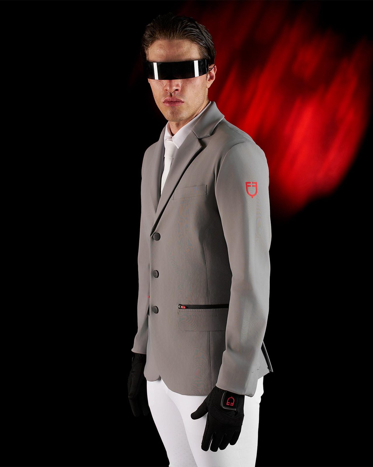 Giacca concorso uomo Equestro Ridertechnology cuciture termosaldate