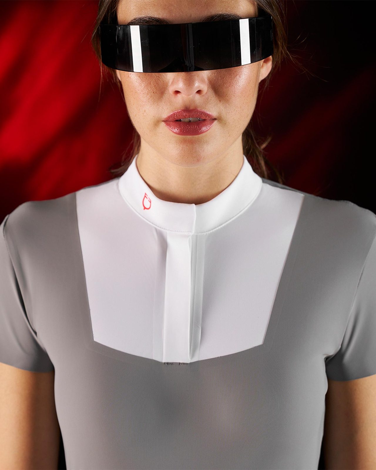 Polo concorso donna Equestro Ridertechnology manica corta