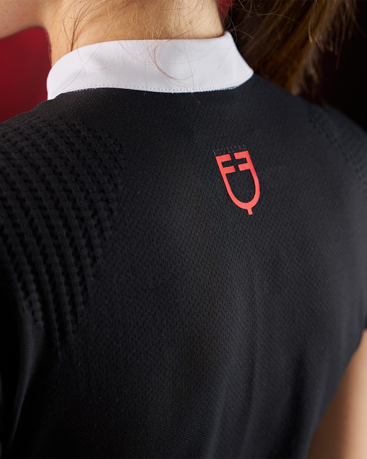 Polo concorso donna Equestro Ridertechnology manica corta
