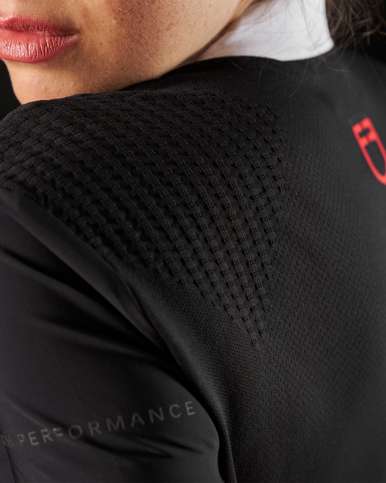Polo concorso donna Equestro Ridertechnology manica corta