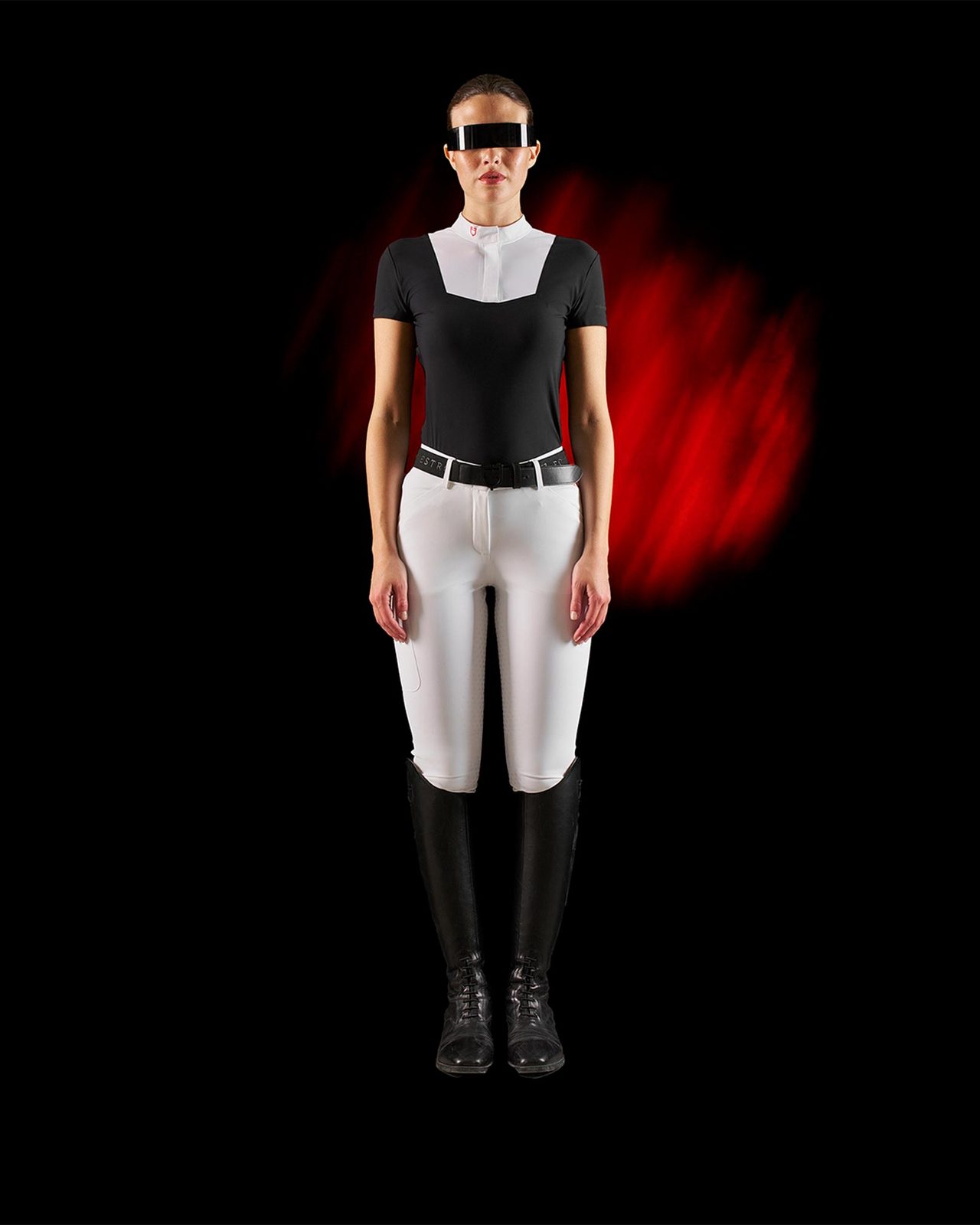 Polo concorso donna Equestro Ridertechnology manica corta