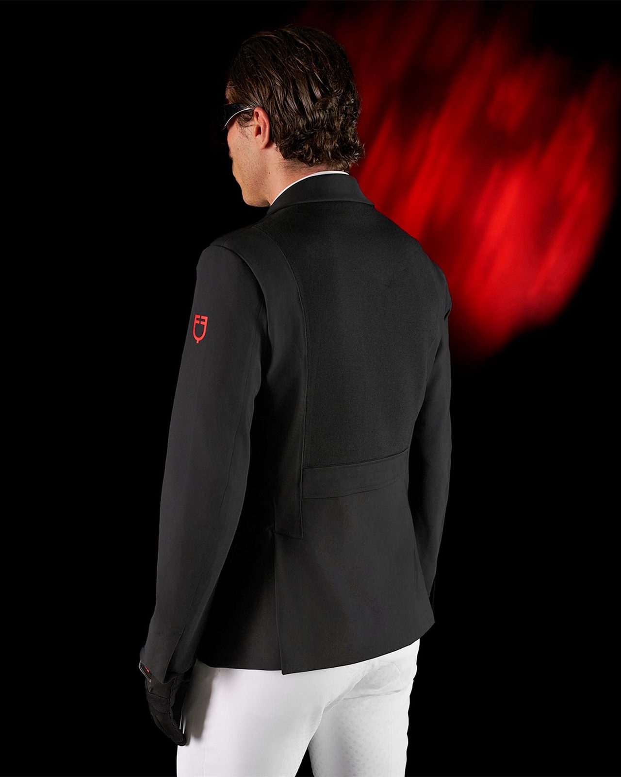 Giacca concorso uomo Equestro Ridertechnology cuciture termosaldate