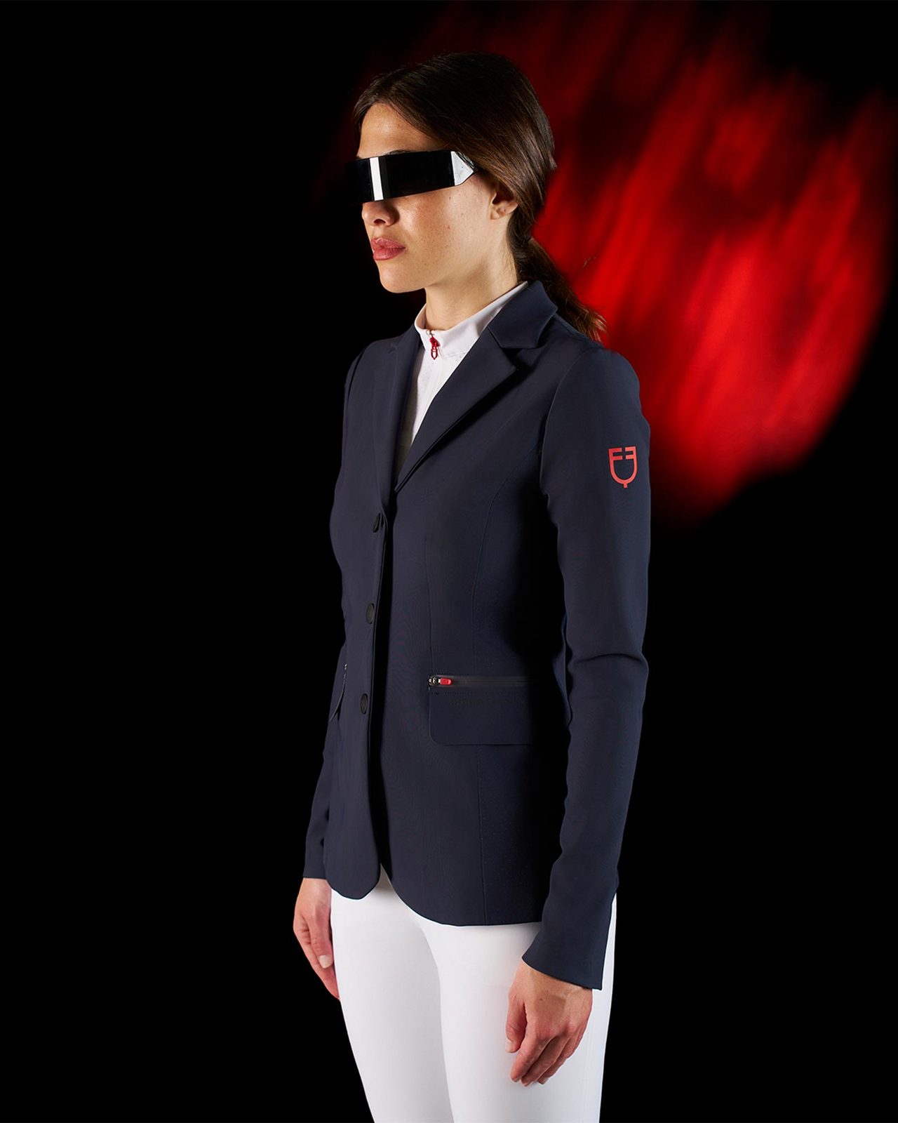 Giacca concorso donna Equestro Ridertechnology cuciture termosaldate