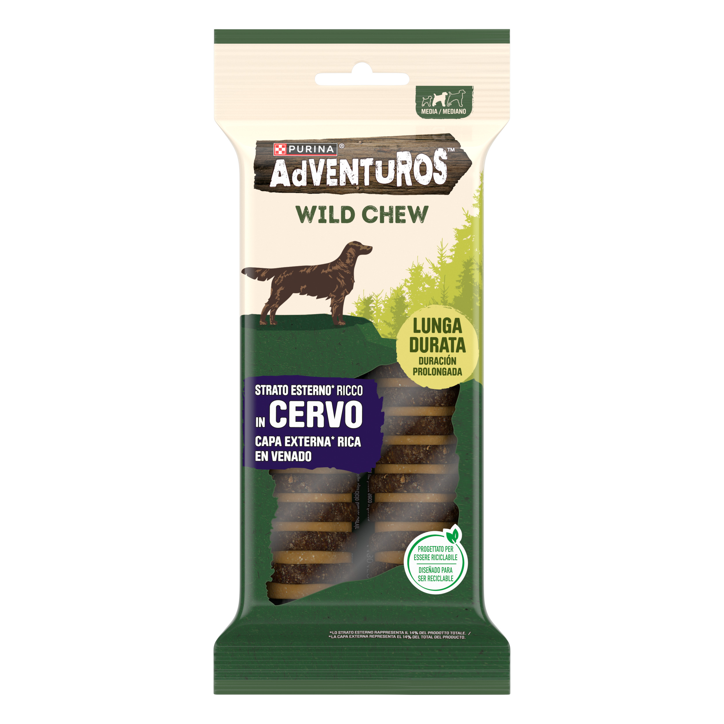 ADVENTUROS® WILD CHEW - MEDIUM - GUSTO CERVO
