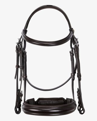 Leather dressage bridle without reins