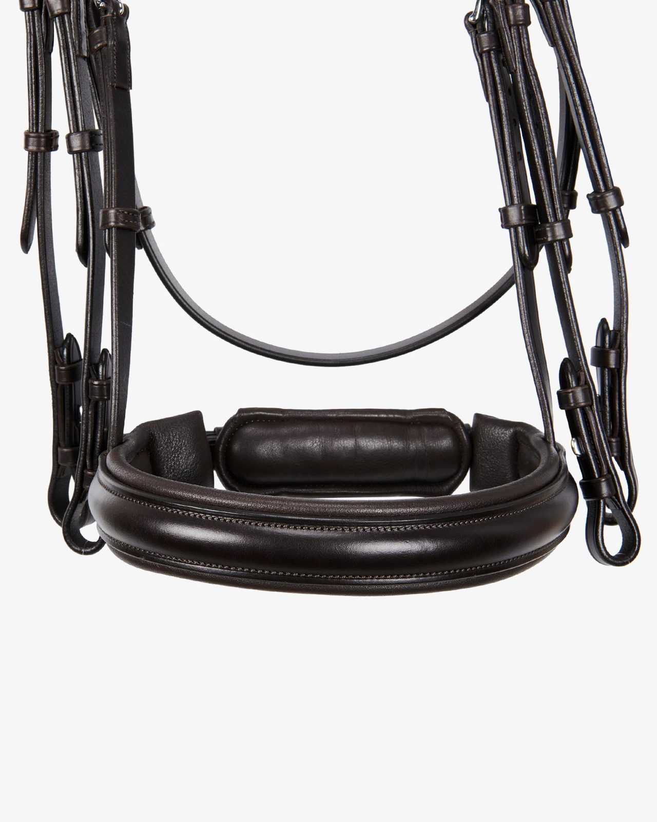 Leather dressage bridle without reins