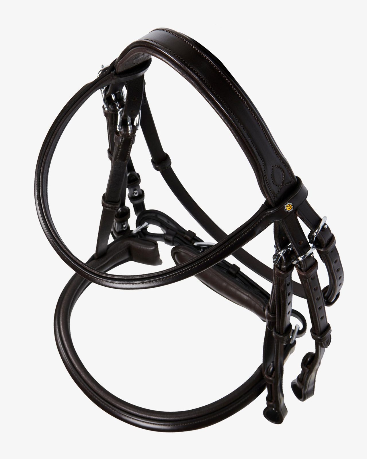 Leather dressage bridle without reins