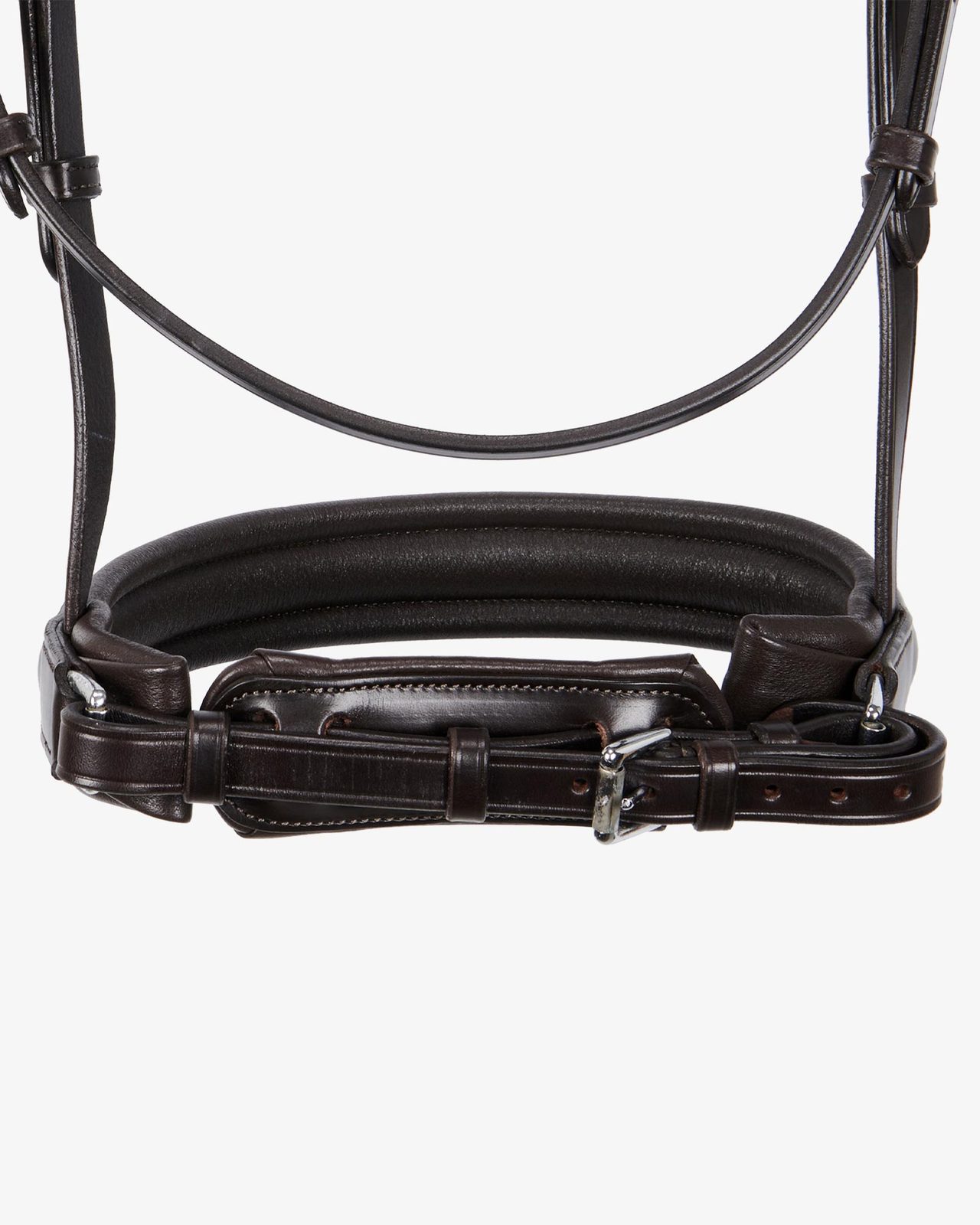 Leather dressage bridle without reins