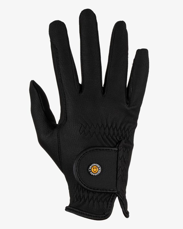 Guanti unisex in pelle sintetica con chiusura a strappo