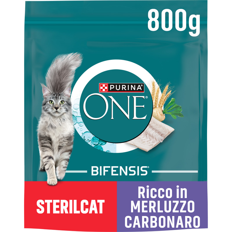 PURINA ONE® Sterilcat, Ricco in Merluzzo - Purina Shop sacco 800 g