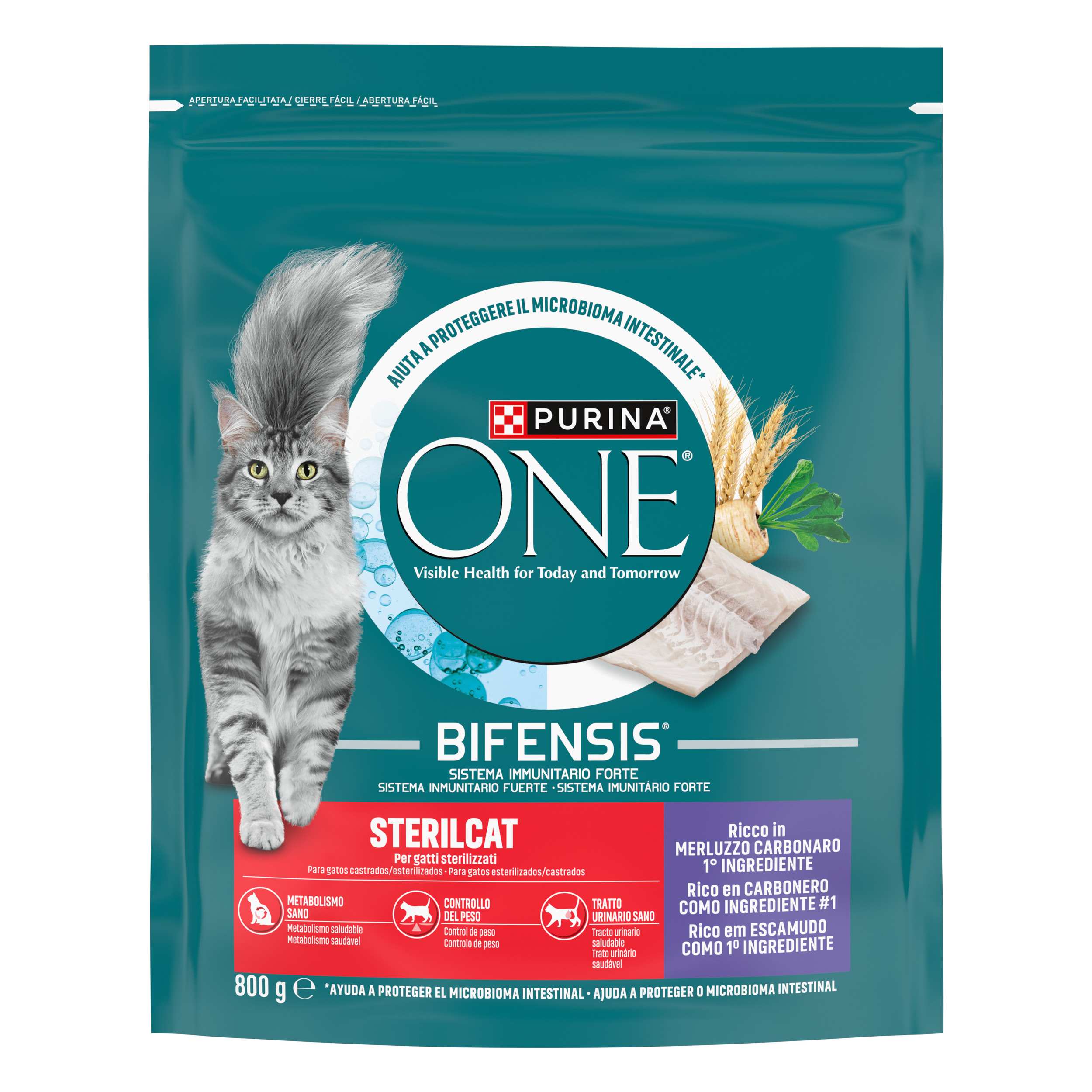PURINA ONE® Sterilcat, Ricco in Merluzzo