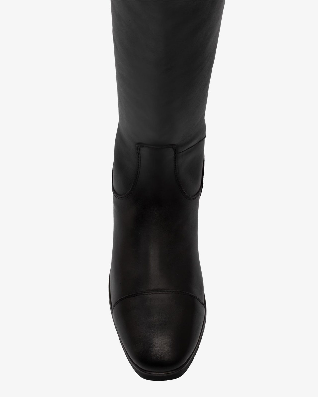 Neptune unisex leather boots with rear zipper