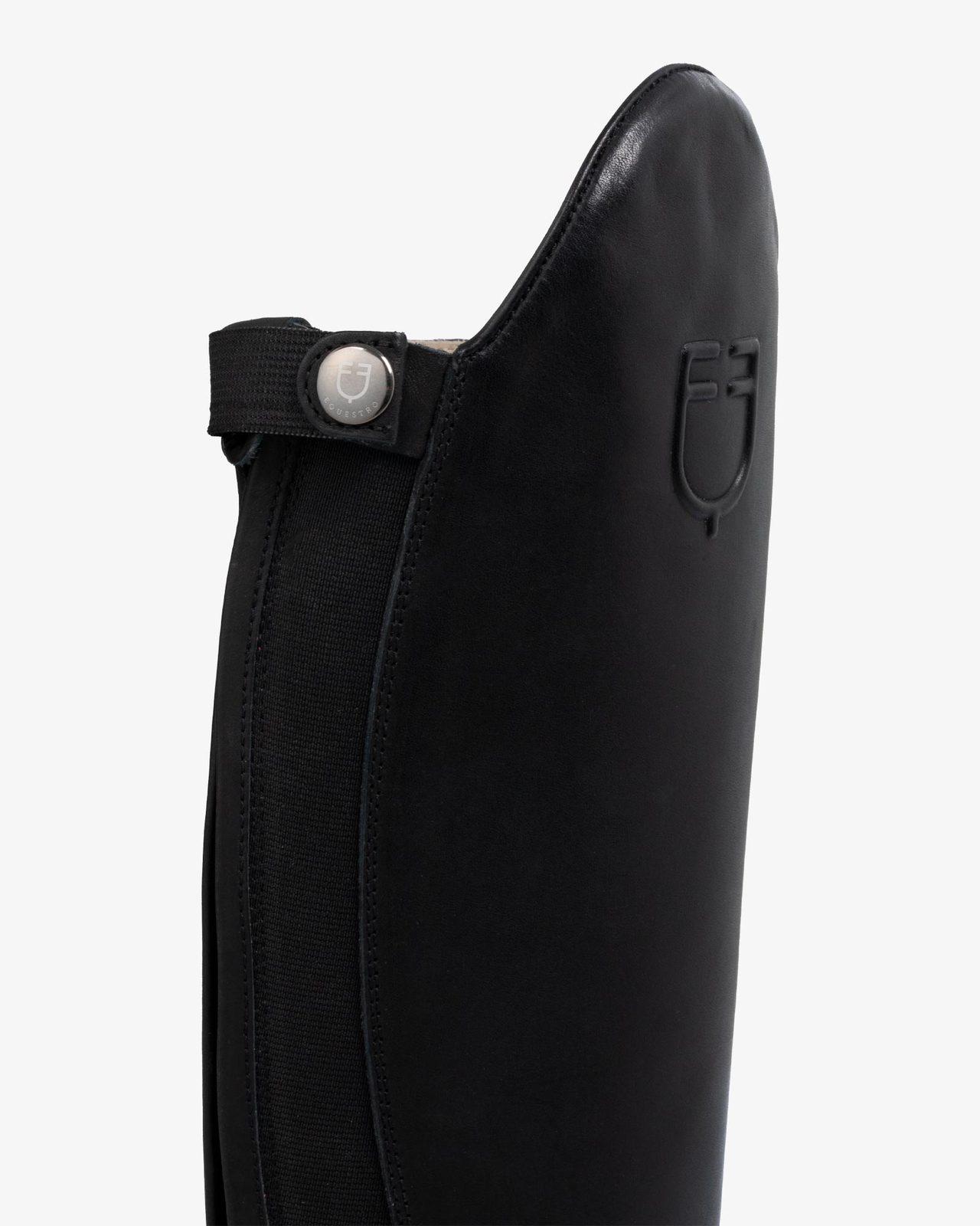 Neptune unisex leather boots with rear zipper