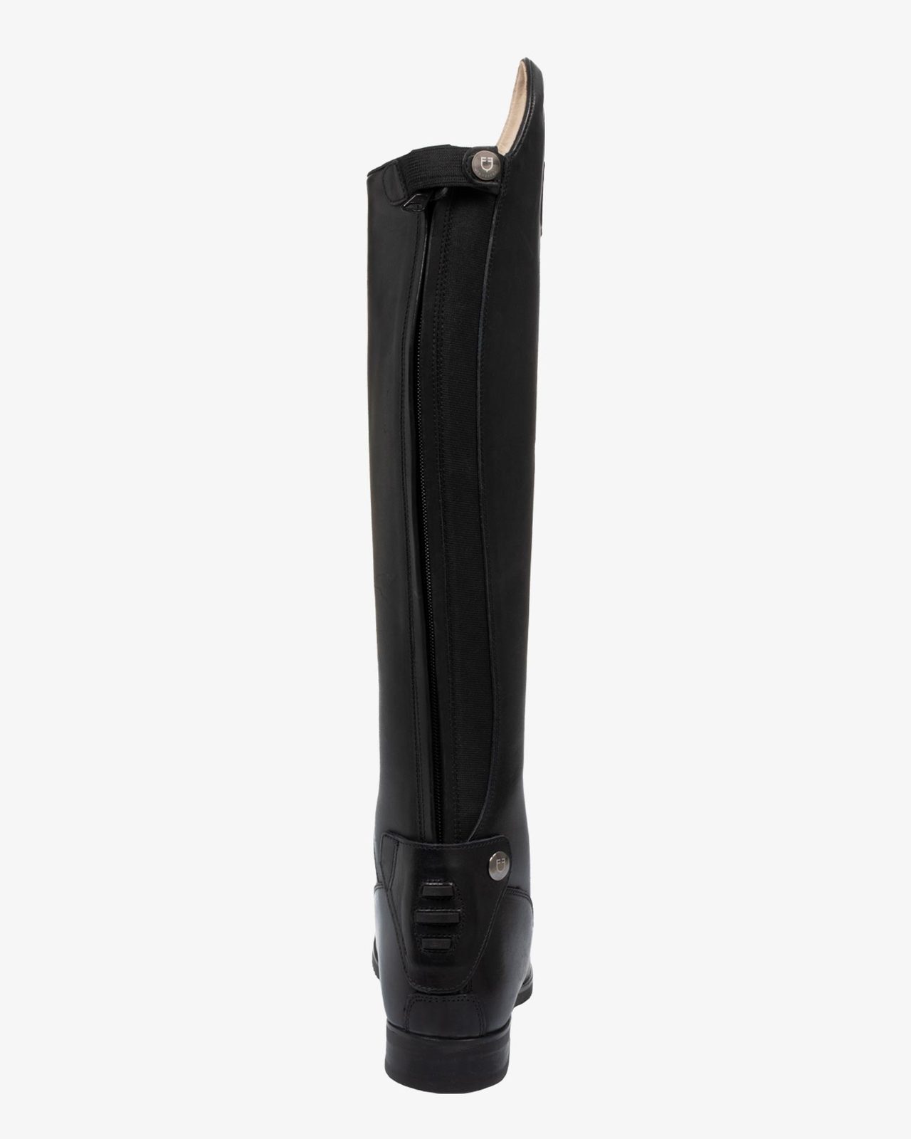 Neptune unisex leather boots with rear zipper