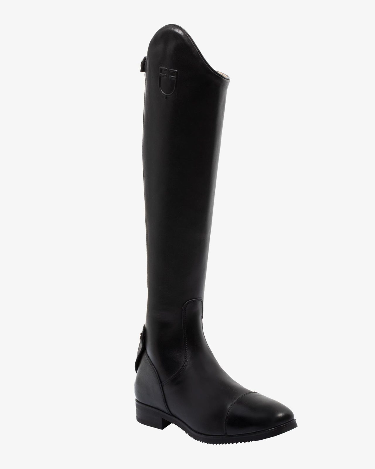 Neptune unisex leather boots with rear zipper