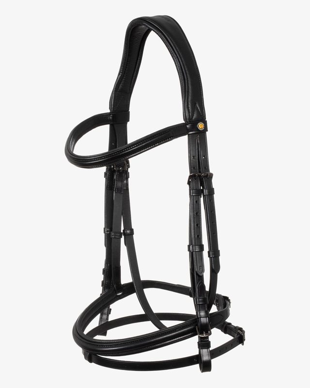 ANATOMIC LEATHER BRIDLE BLACK FITTING