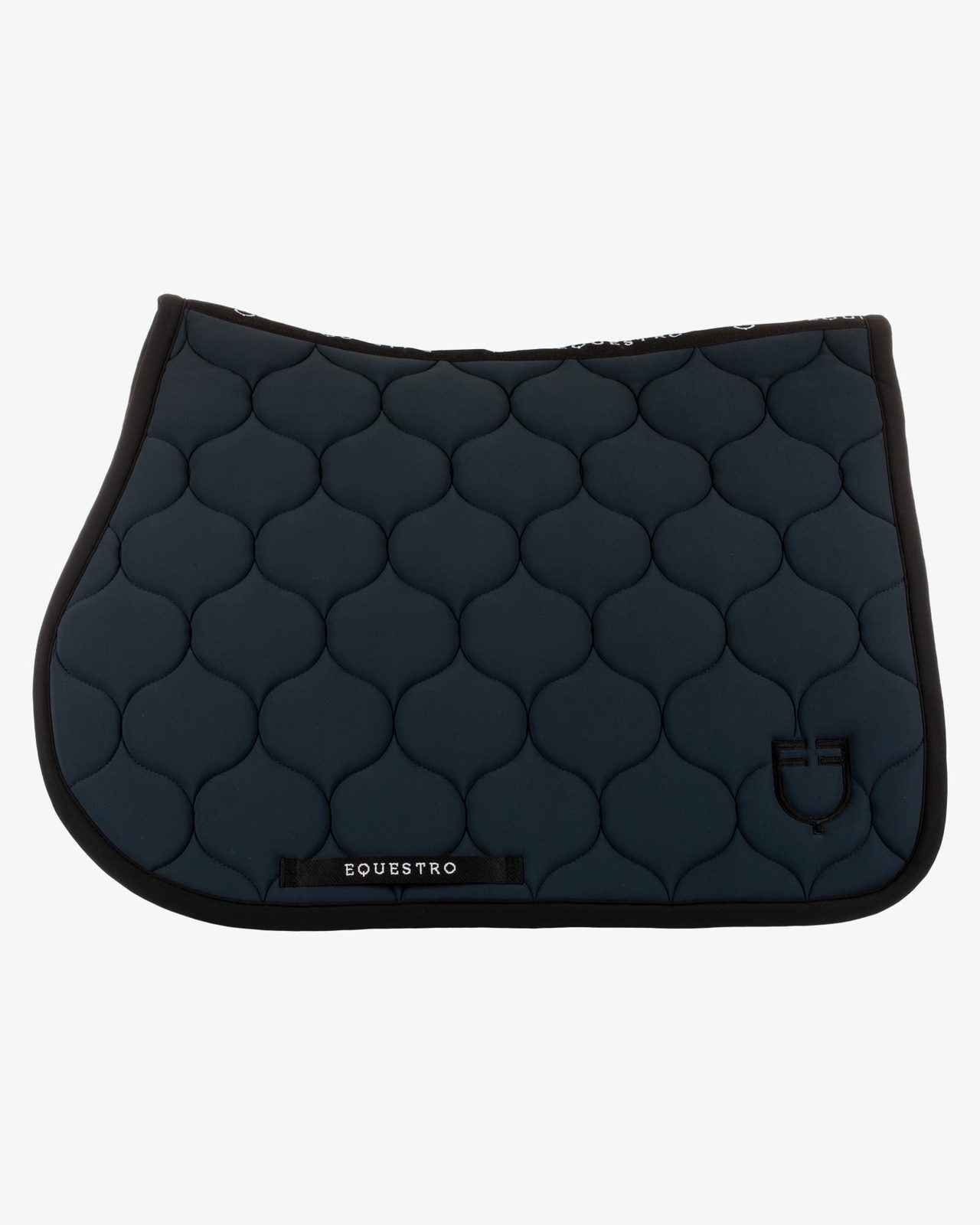 Jumping saddle pad with onion quilting