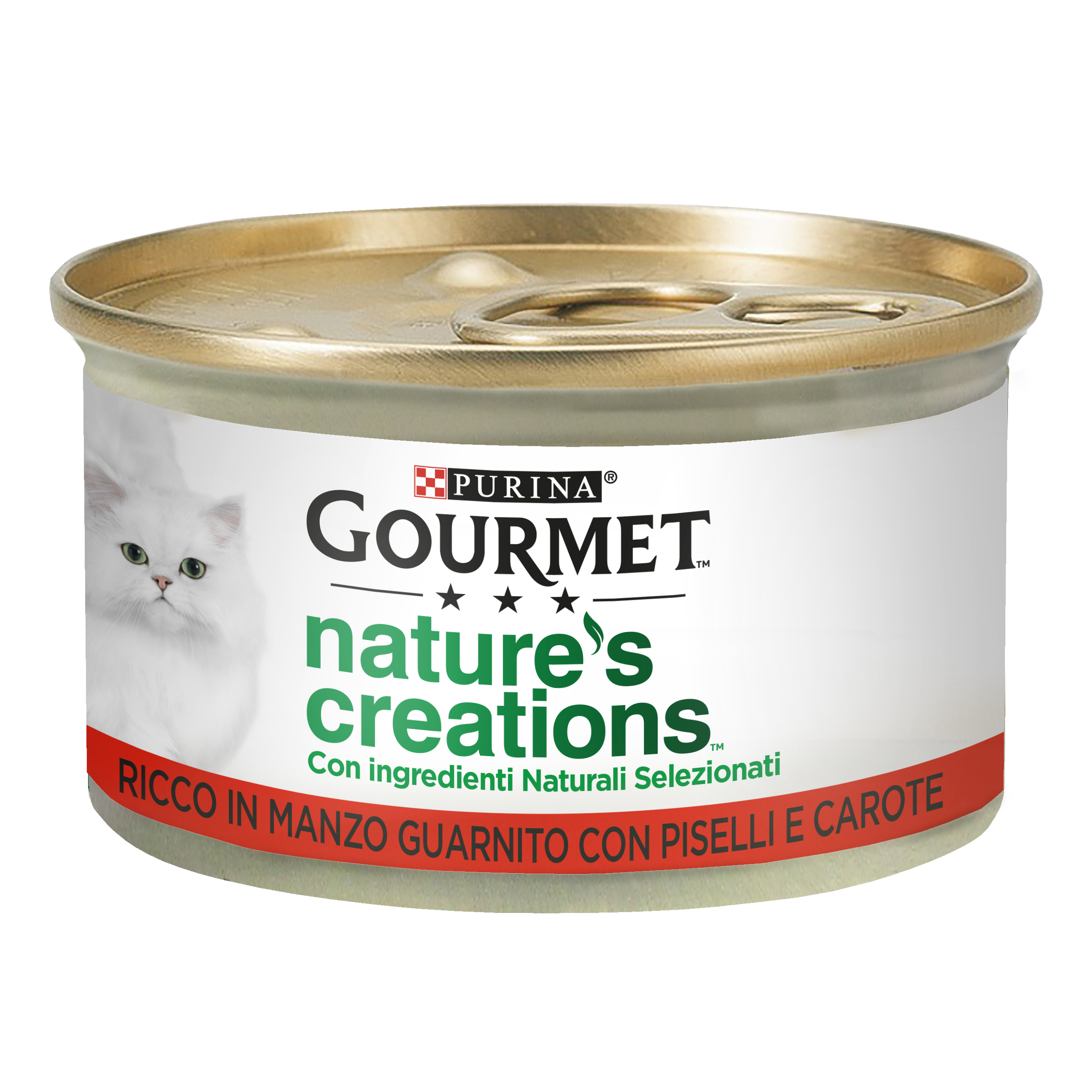 Gourmet Nature's Creations, Ricco in Manzo, guarnito con piselli e carote