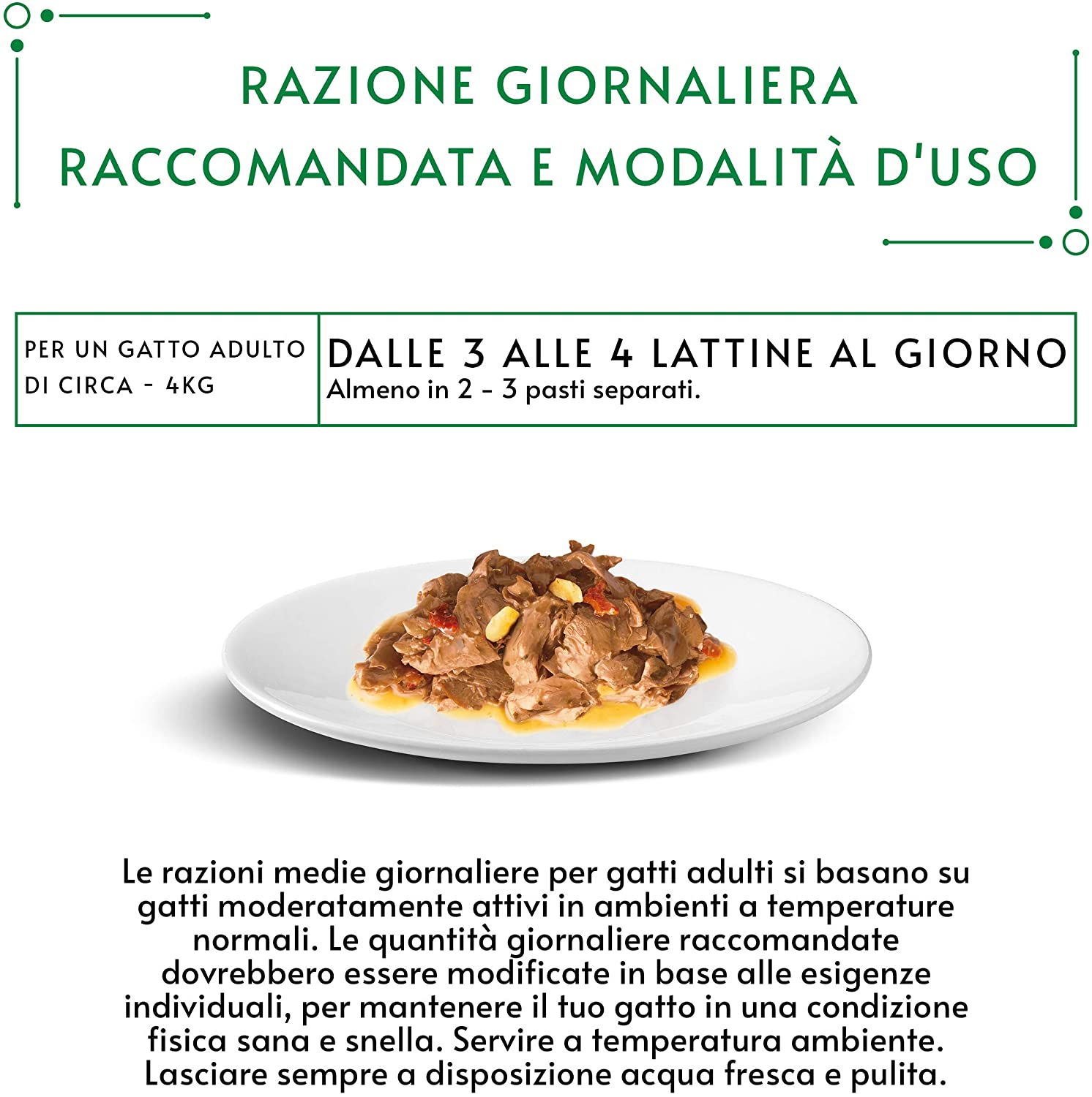 Gourmet Nature's Creations, Ricco in Pollo, guarnito con spinaci e pomodori