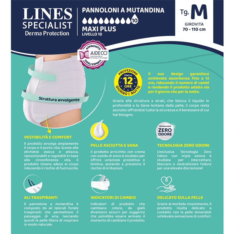 Pannoloni A Mutandina Derma Protection Unisex Maxi Plus