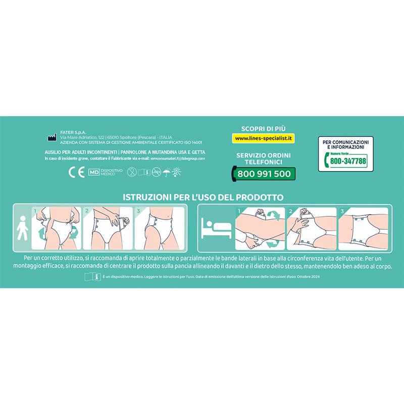 Pannoloni A Mutandina Derma Protection Unisex Maxi Plus