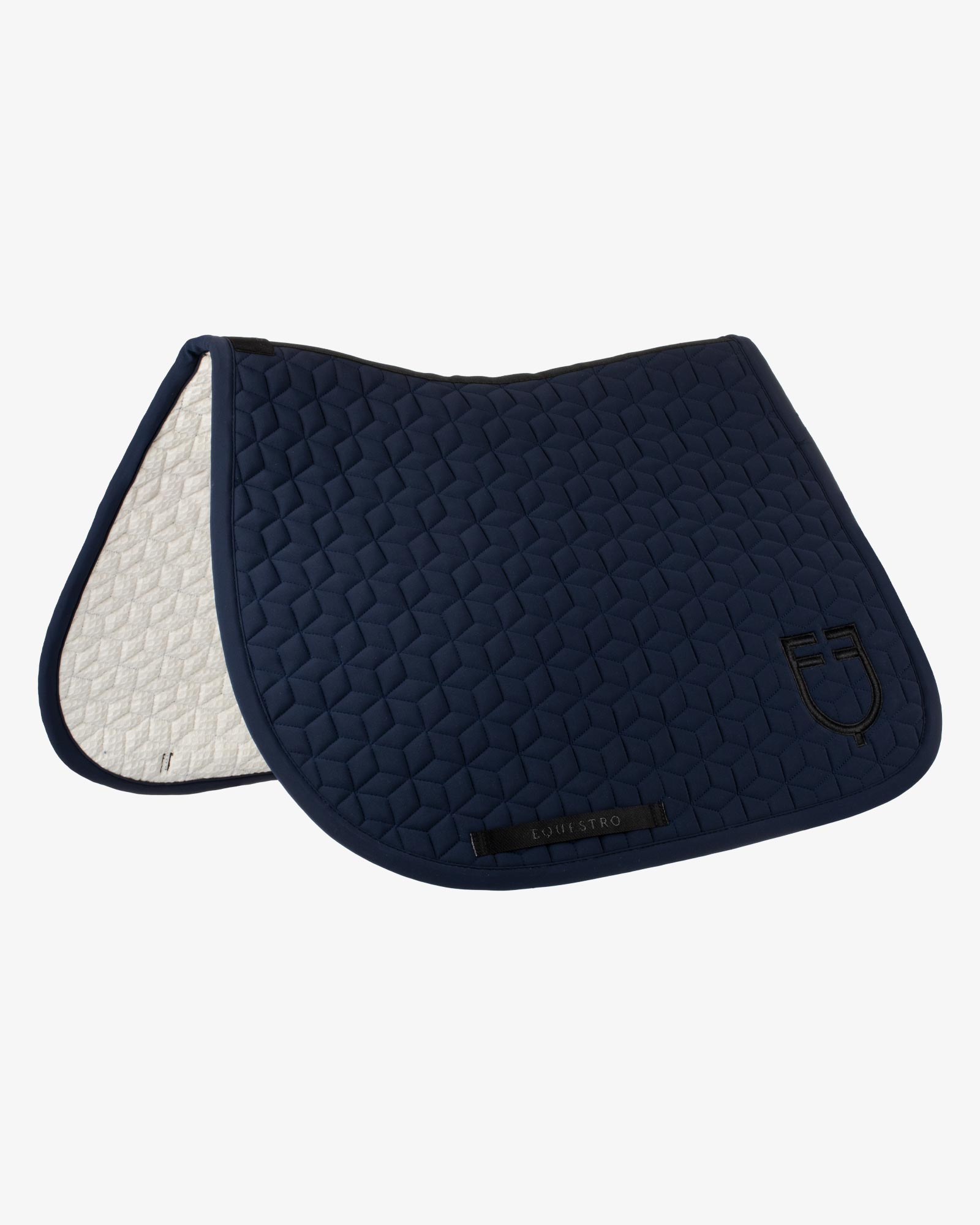 Jumping saddle pad cube quilting