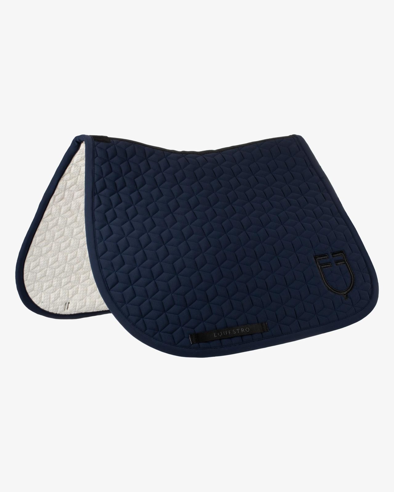 Jumping saddle pad cube quilting