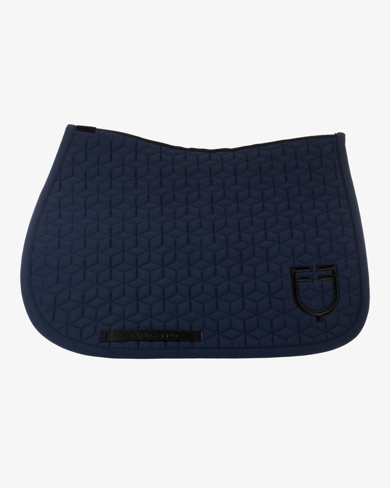 Jumping saddle pad cube quilting