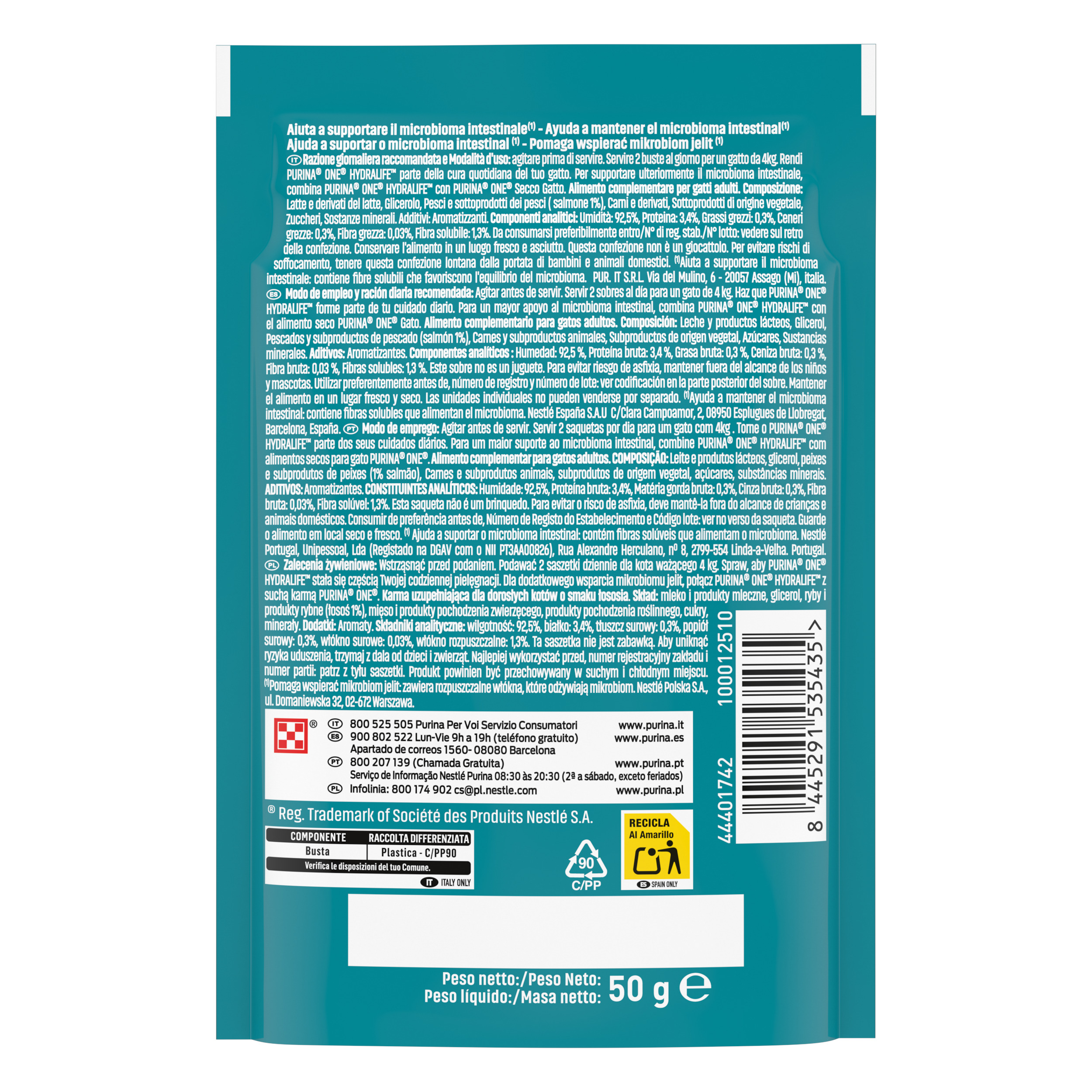 Purina ONE Hydralife 50g Salmone