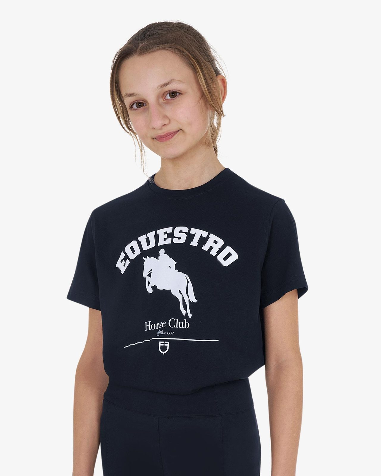Girls' Jumping Horse Club cotton T-shirt