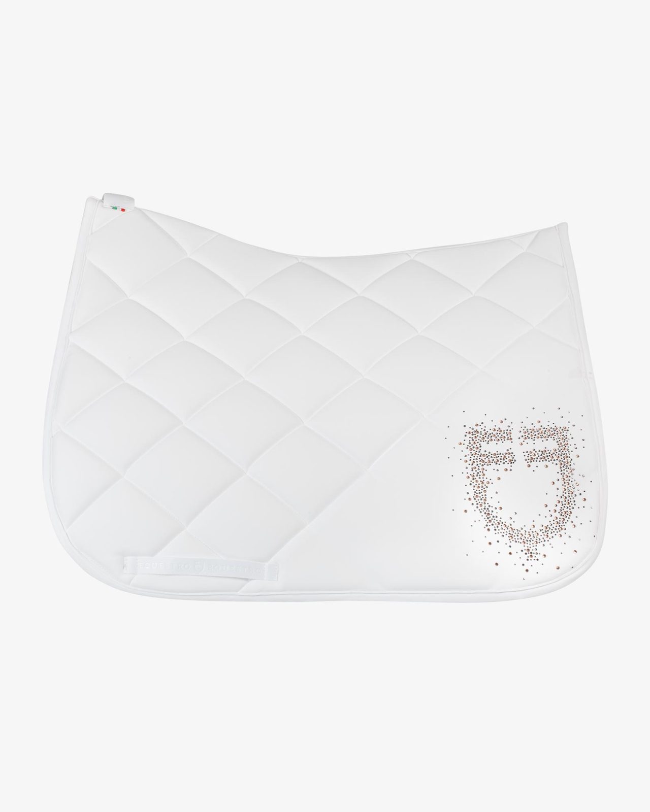 Dressage saddle pad rhinestone logo