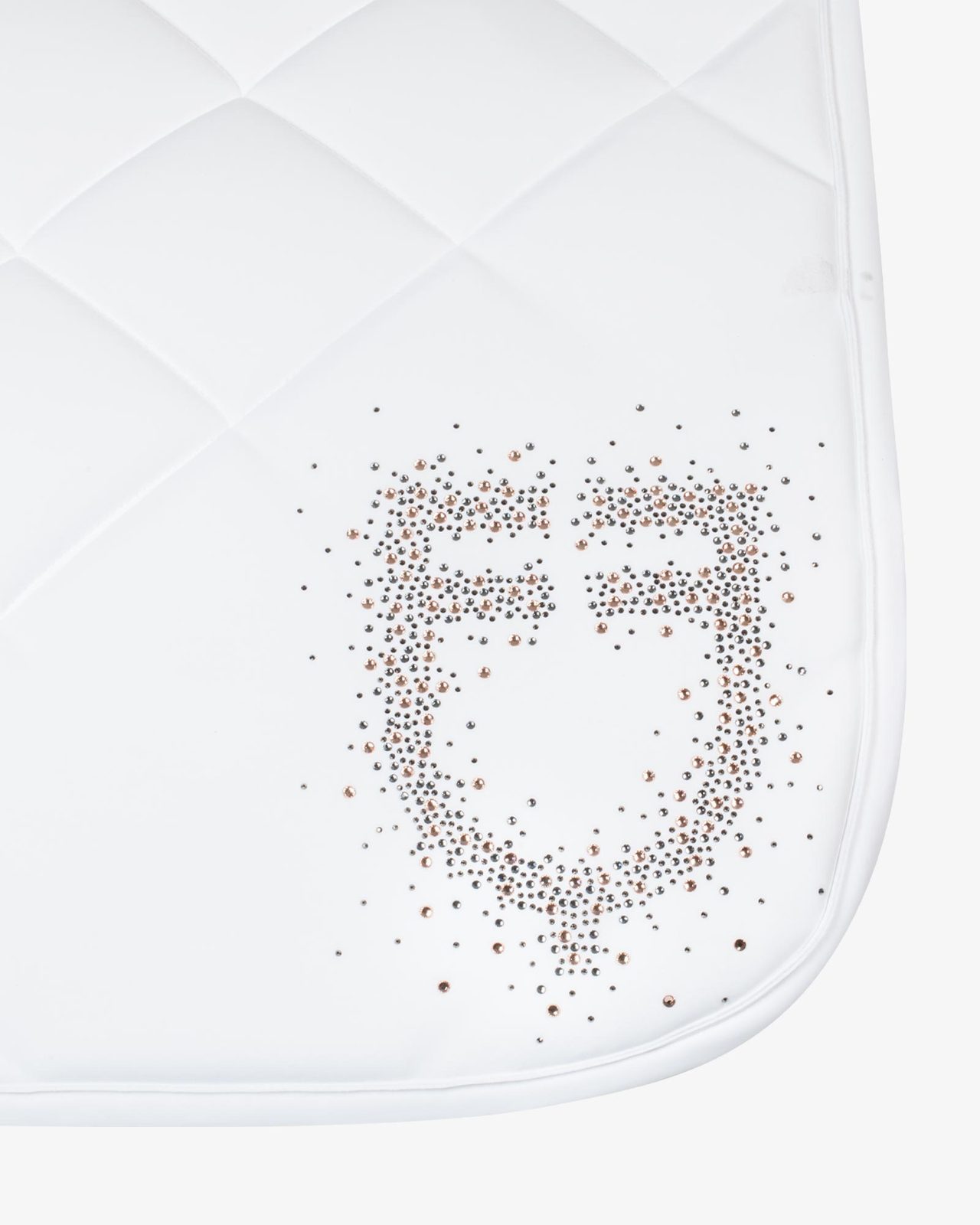 Dressage saddle pad rhinestone logo