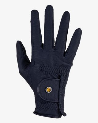 Guanti unisex in pelle sintetica con imbottitura e chiusura a strappo
