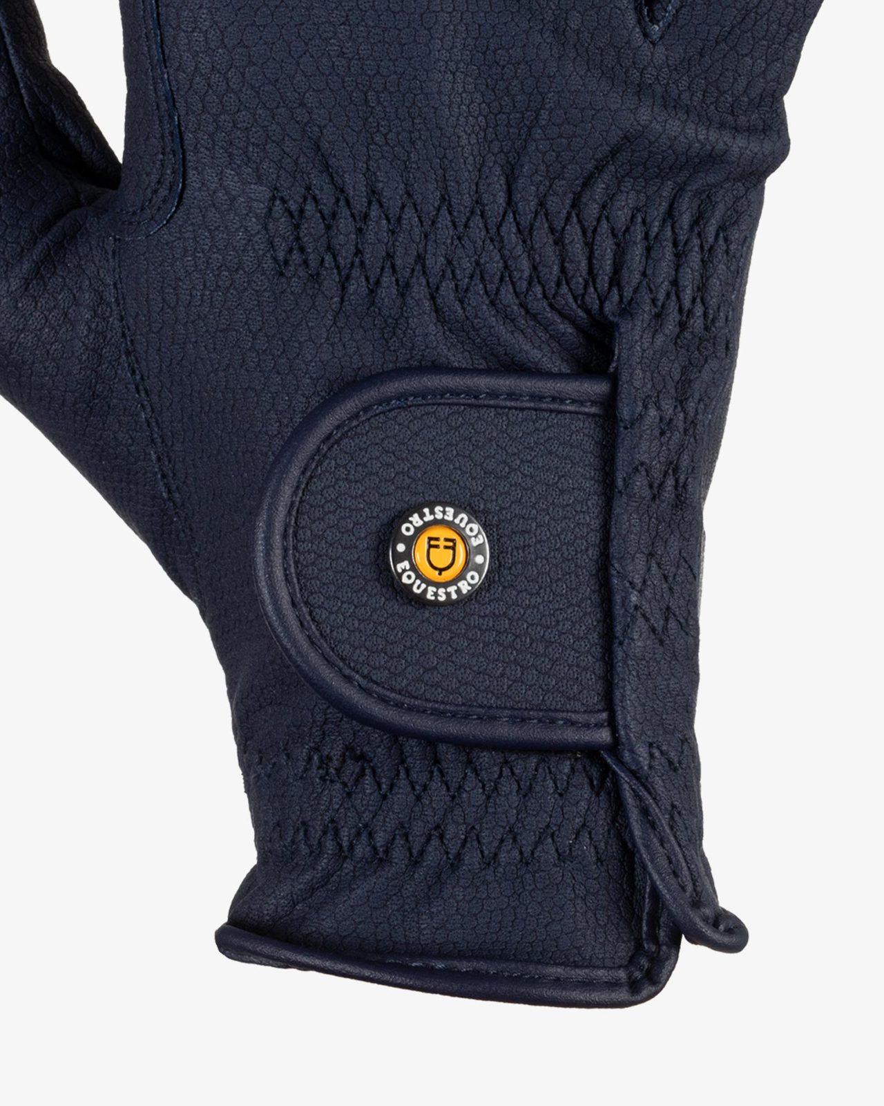 Guanti unisex in pelle sintetica con imbottitura e chiusura a strappo