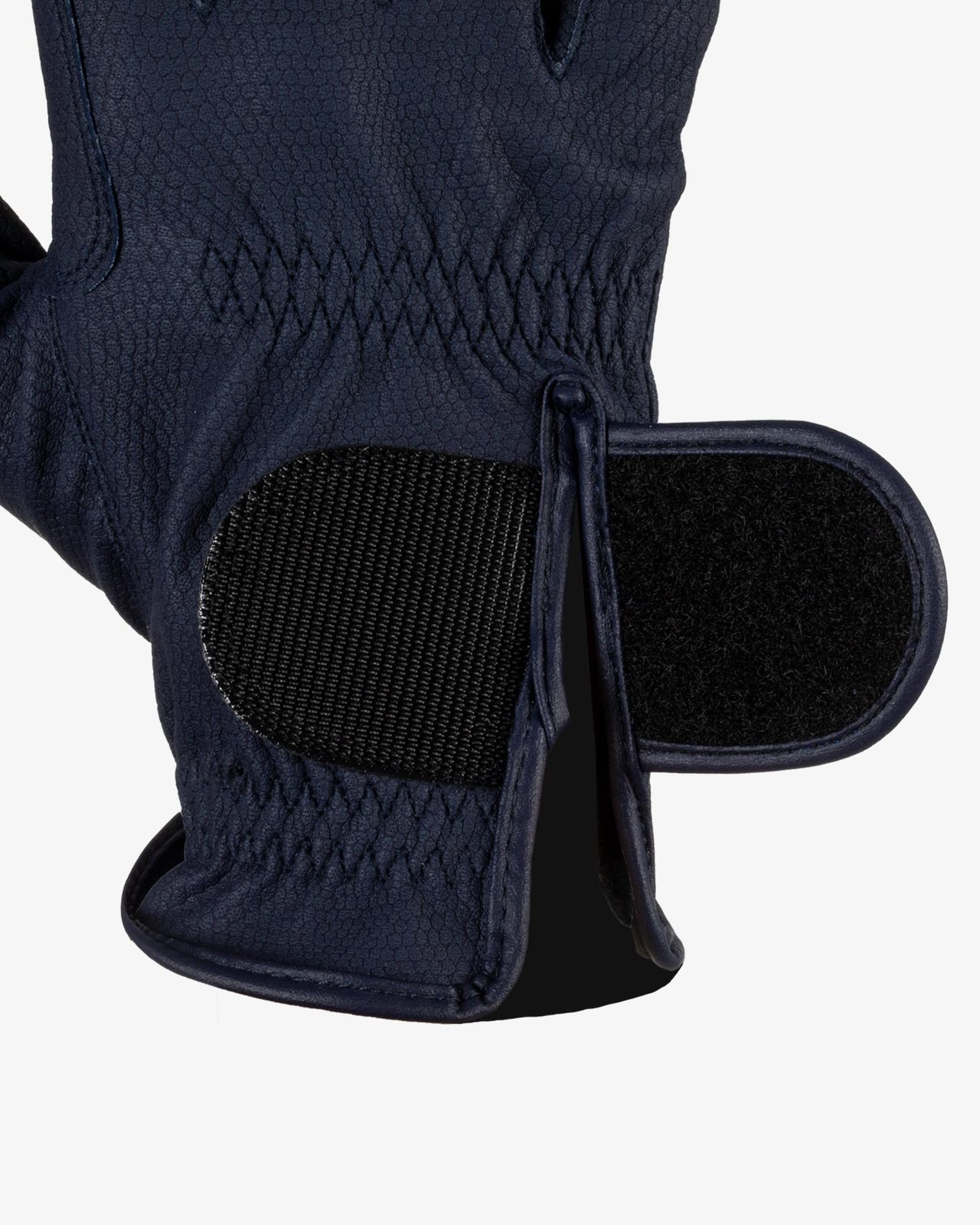Guanti unisex in pelle sintetica con imbottitura e chiusura a strappo