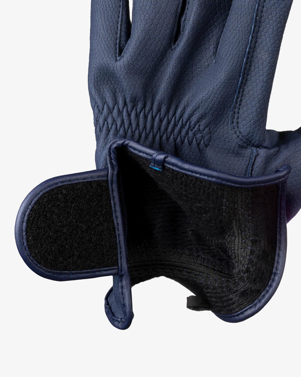 Guanti unisex in pelle sintetica con imbottitura e chiusura a strappo