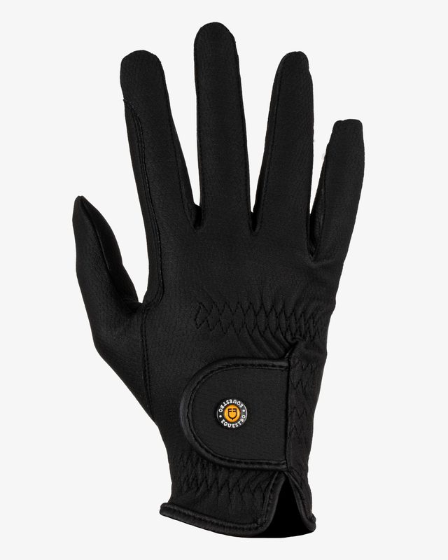 Guanti unisex in pelle sintetica con imbottitura e chiusura a strappo