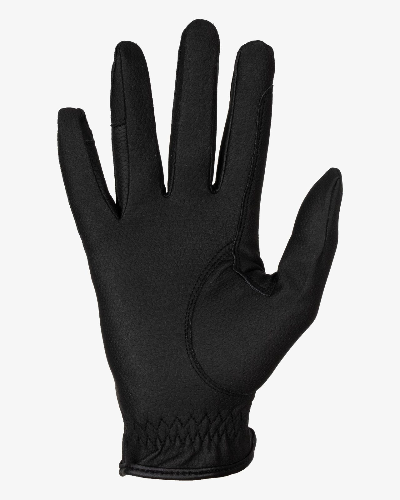 Unisex padded gloves in synthetic leather with hook-and-loop closure