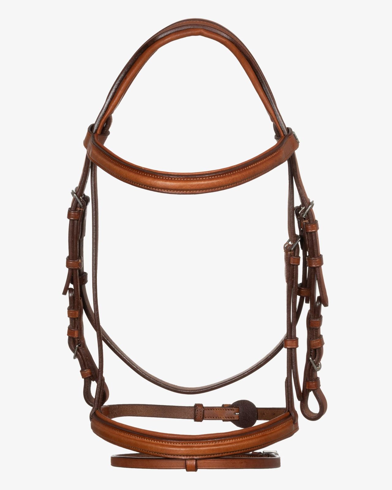 Jumping leather English bridle