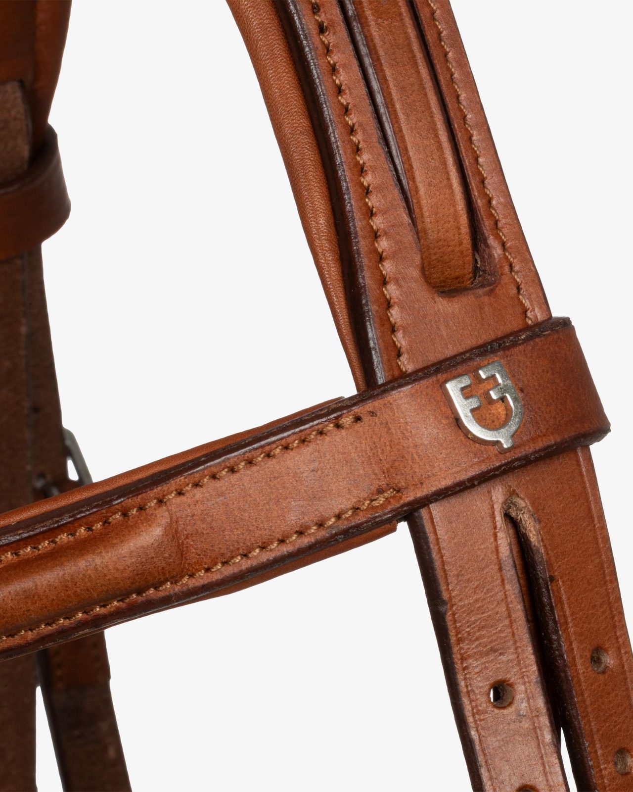 Jumping leather English bridle