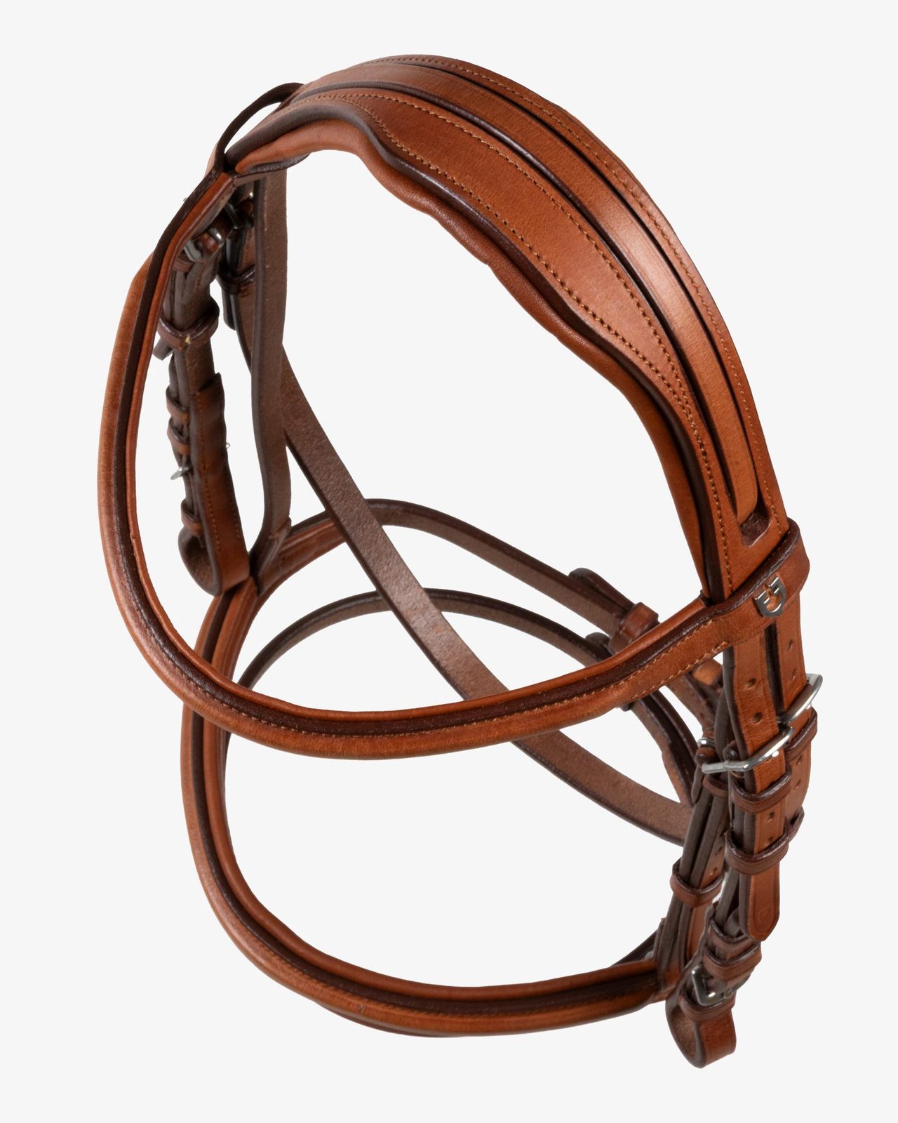 Jumping leather English bridle
