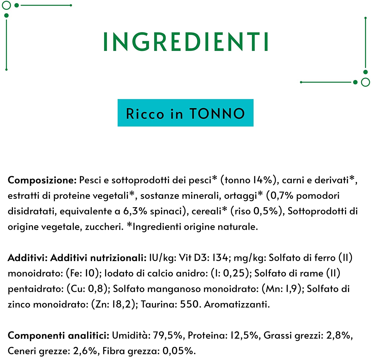 GOURMET NATURE'S CREATIONS Ricco in Tonno guarnito con pomodori e riso
