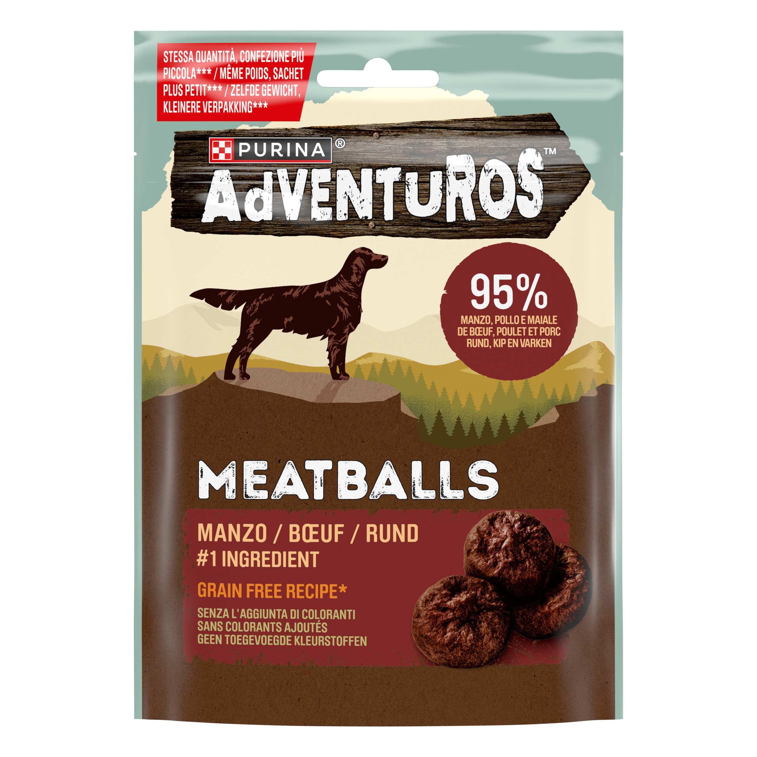 Adventuros High Meat Meatballs nº1 ingrediente Manzo