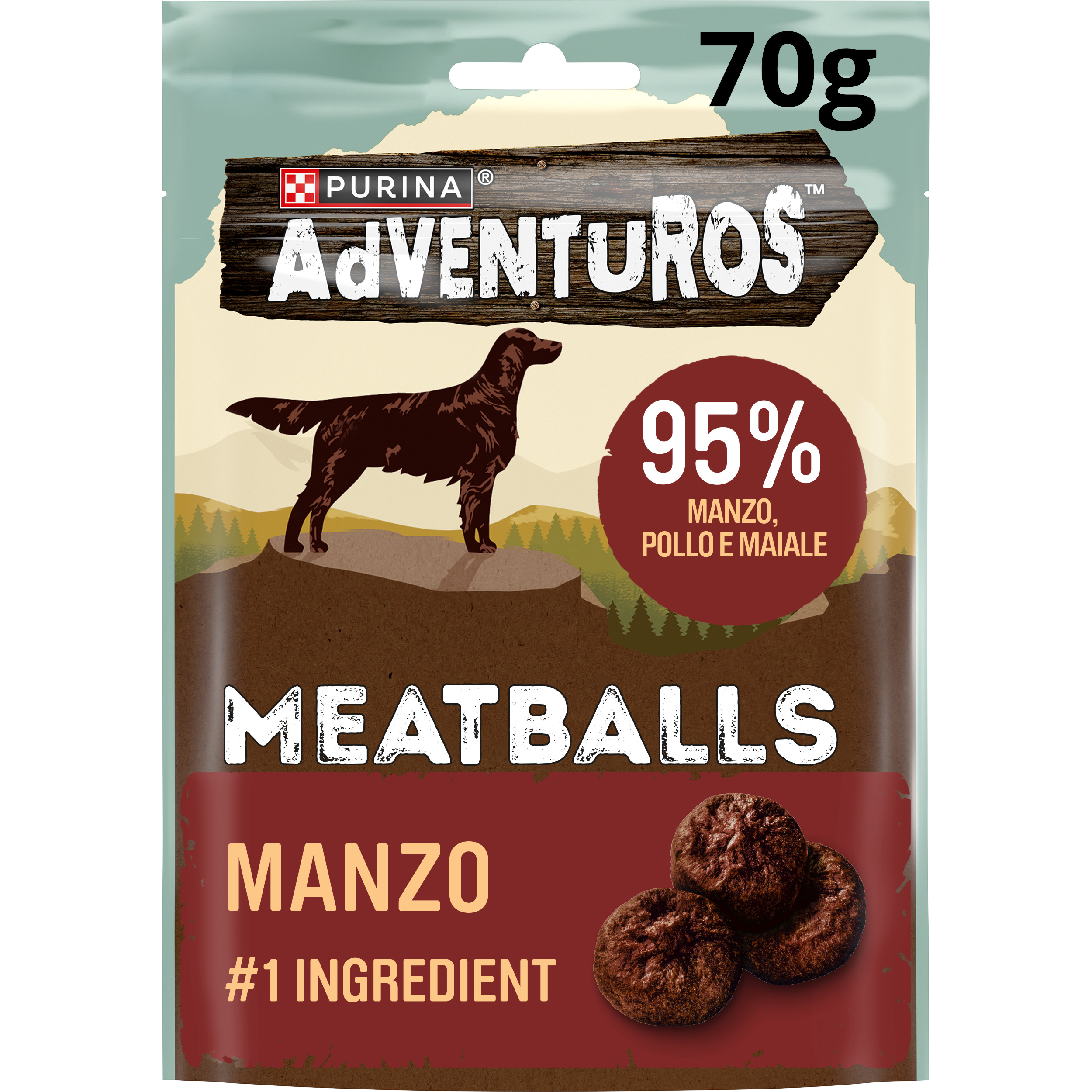 Adventuros High Meat Meatballs nº1 ingrediente Manzo