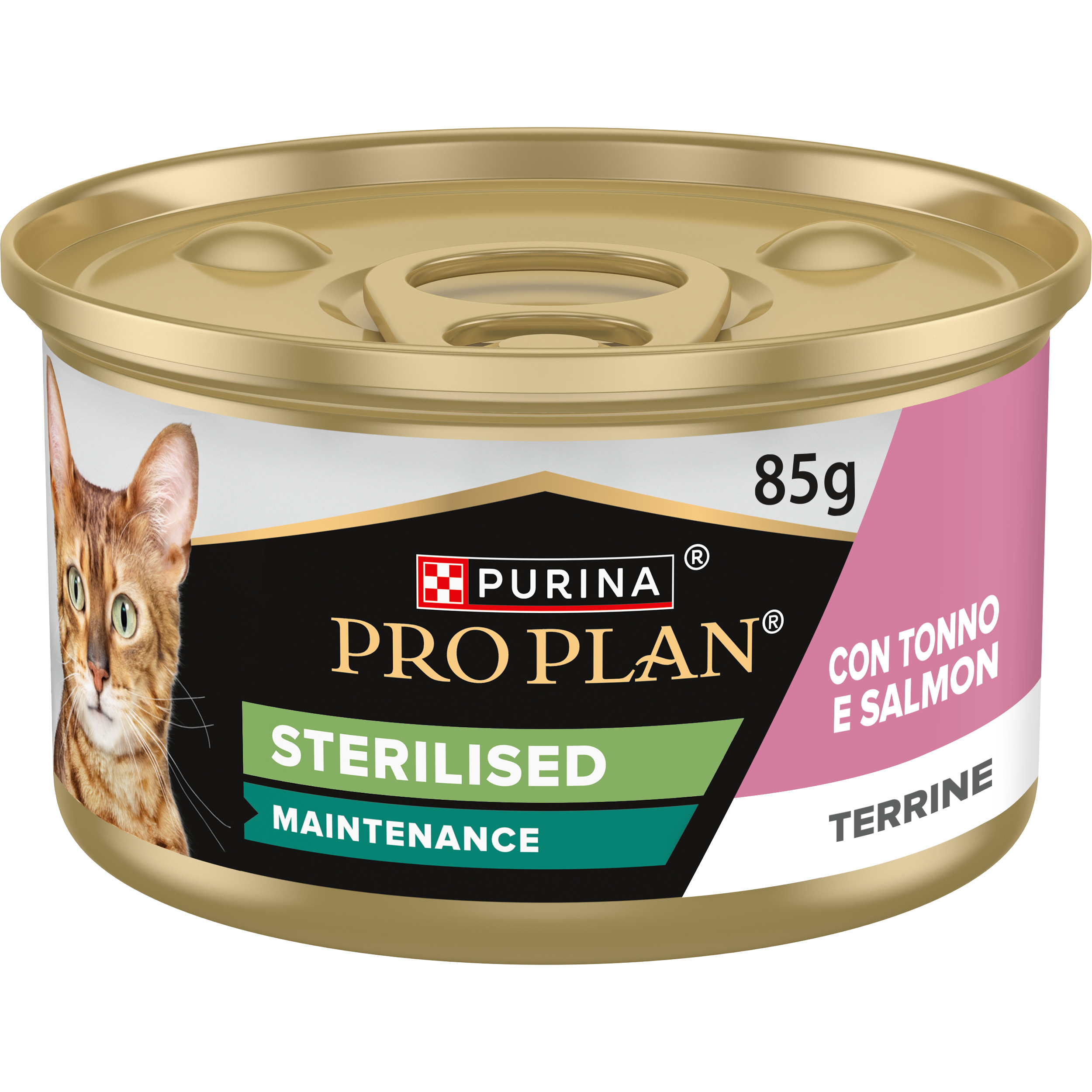 PURINA® PRO PLAN® STERILISED MAINTENANCE, Terrine, con tonno e salmone