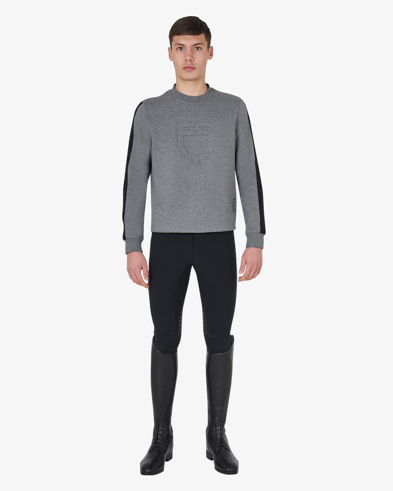 Felpa uomo in cotone con logo